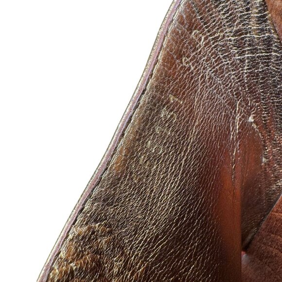 Gucci Bronze Leather Horsebit Wooden Clogs Heels Size UK 9B - Picture 9 of 12